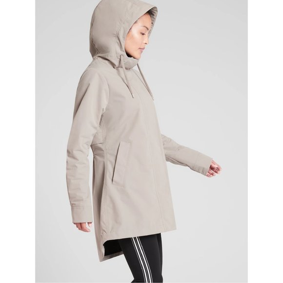 Athleta Jackets & Blazers - ATHLETA Forecast Rain Shell Water-Resistant Wind-Resistant Rain Jacket Coat